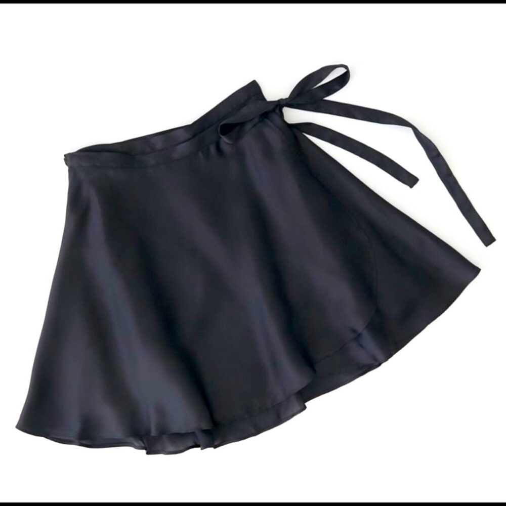 urban outfitters wendy satin wrap skirt